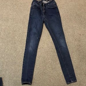 Old navy blue jeans